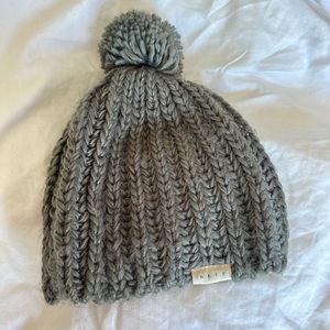 Neff gray chunky knit beanie